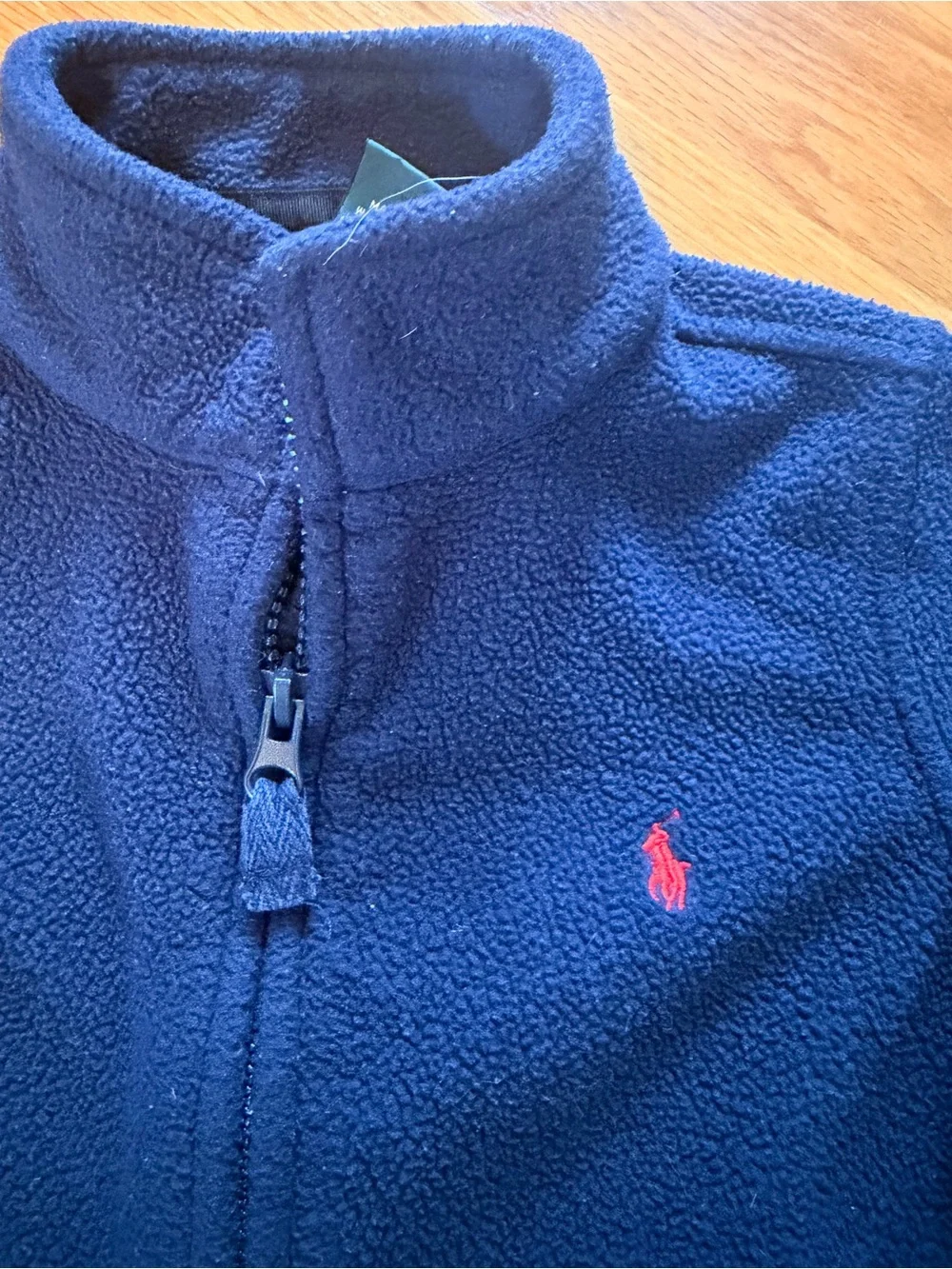 POLO By Ralph Lauren Blue Fleece Full Zip Jacket Outdoor Cozy Comfy Boys Size 4